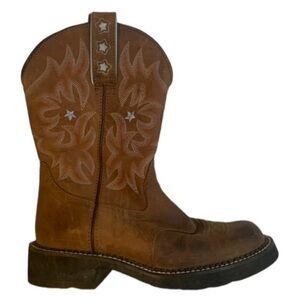 Ariat Probaby Western Country Cowboy Cowgirl Boots Leather 7.5  B